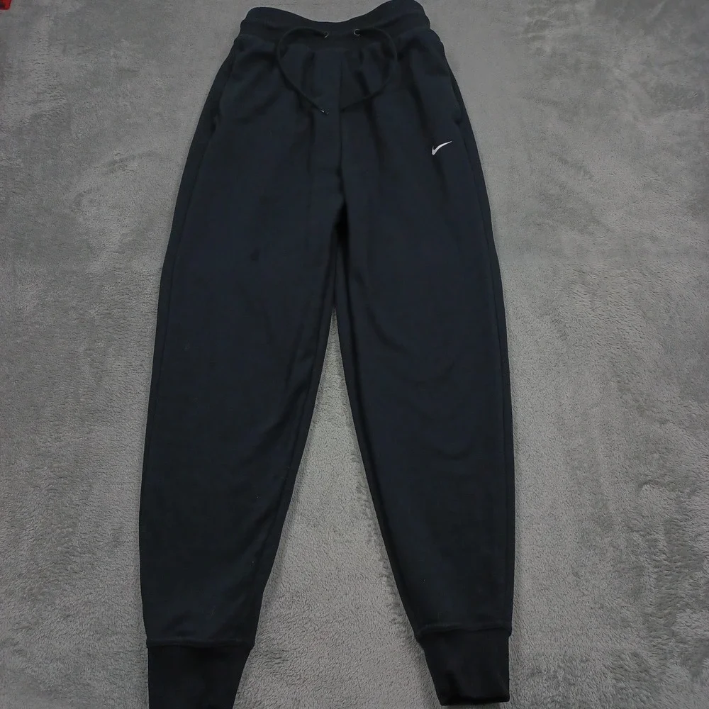 Nike Joggers Womens XS Black Dri Fit Activewear Gym Training Casual